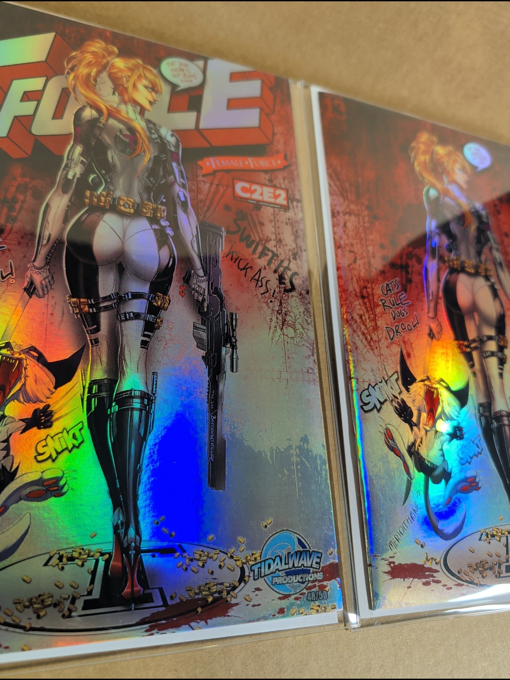Taylor Swift Female Force #2 Jamie Tyndall  Trade & Virgin FOILS LTD 50 NM
